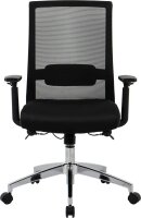Bürostuhl, 10010 Stoff schwarz, Gestell silber