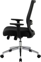 Bürostuhl, 10010 Stoff schwarz, Gestell silber