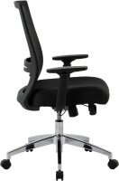 Bürostuhl, 10010 Stoff schwarz, Gestell silber