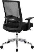 Bürostuhl, 10010 Stoff schwarz, Gestell silber