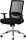 Bürostuhl, 10010 Stoff schwarz, Gestell silber