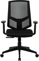 Bürostuhl, 10009 Stoff schwarz, Gestell schwarz