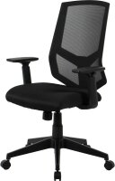 Bürostuhl, 10009 Stoff schwarz, Gestell schwarz