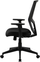 Bürostuhl, 10009 Stoff schwarz, Gestell schwarz
