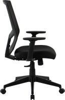 Bürostuhl, 10009 Stoff schwarz, Gestell schwarz
