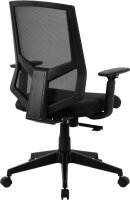 Bürostuhl, 10009 Stoff schwarz, Gestell schwarz