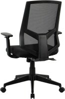 Bürostuhl, 10009 Stoff schwarz, Gestell schwarz