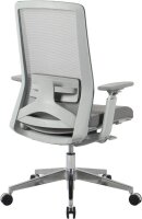 Bürostuhl, 10007 Stoff grau, Gestell silber