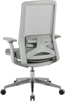 Bürostuhl, 10007 Stoff grau, Gestell silber