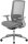 Bürostuhl, 10007 Stoff grau, Gestell silber