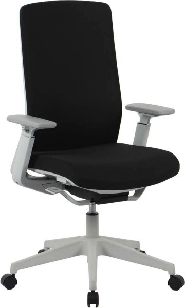 Bürostuhl, 10006 Stoff schwarz, Gestell silber