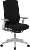 Bürostuhl, 10006 Stoff schwarz, Gestell silber