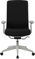 Bürostuhl, 10006 Stoff schwarz, Gestell silber
