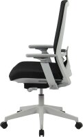 Bürostuhl, 10006 Stoff schwarz, Gestell silber
