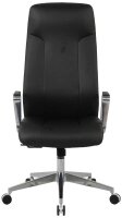 Chefsessel, 10012 Kunstleder schwarz, Gestell silber
