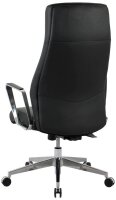Chefsessel, 10013 Kunstleder schwarz, Gestell silber