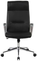 Chefsessel, 10014 Kunstleder schwarz, Gestell silber
