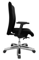 Topstar XXL Bürostuhl Big Star 10, BT190T W50 Stoff schwarz, Gestell alu