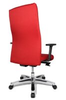 Topstar XXL Bürostuhl Big Star 20, BT290T W51 Stoff rot, Gestell alu