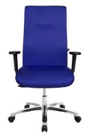 Topstar XXL Bürostuhl Big Star 20, BT290T W56 Stoff blau, Gestell alu