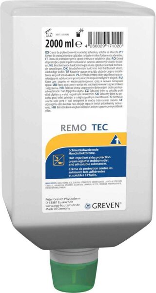 GREVEN® REMO TEC Hautschutzcreme 2,0 l