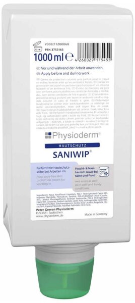 Physioderm® SANIWIP® Hautschutzcreme 1,0 l
