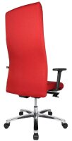 Topstar XXL Bürostuhl Big Star 30, BT390T W51 Stoff rot, Gestell alu