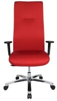 Topstar XXL Bürostuhl Big Star 30, BT390T W51 Stoff rot, Gestell alu