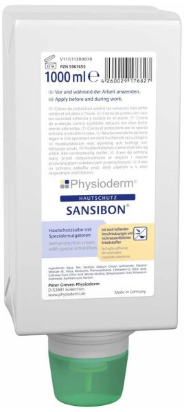 Physioderm® SANSIBON® Hautschutzcreme 1,0 l