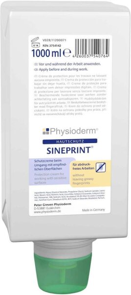 Physioderm® SINEPRINT® Hautschutzcreme 1,0 l
