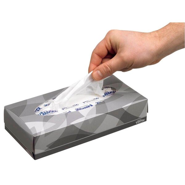 Kleenex® Kosmetiktücherbox Standard 2-lagig weiß, 21x 100 Tücher