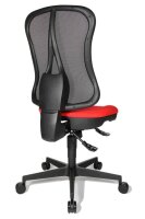 Topstar Bürostuhl Head Point SY, HE200 G21 Stoff rot, Gestell schwarz