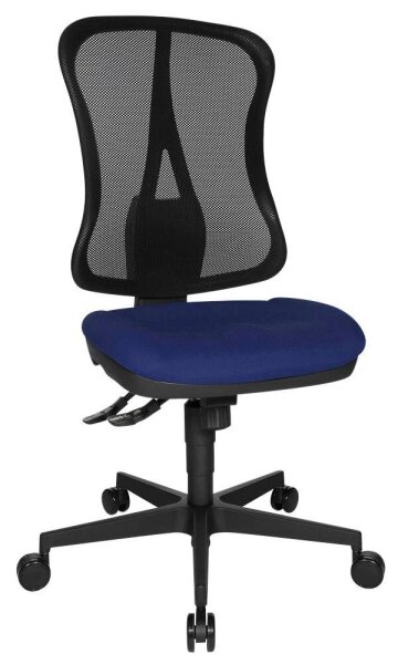 Topstar Bürostuhl Head Point SY, HE200 G26 Stoff blau, Gestell schwarz