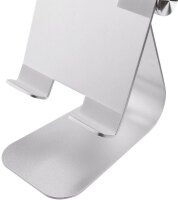 Neomounts Tablet-Halterung DS15-050SL1 silber für 1 Tablet oder 1 Smartphone, Tischständer