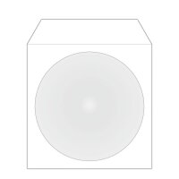 MediaRange 1er CD-/DVD-Hüllen Papiertaschen weiß, 50 St.