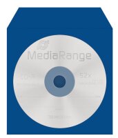 MediaRange 1er CD-/DVD-Hüllen Papier farbsortiert, 100 St.