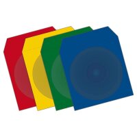 MediaRange 1er CD-/DVD-Hüllen Papier farbsortiert, 100 St.