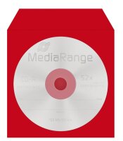 MediaRange 1er CD-/DVD-Hüllen Papier farbsortiert, 100 St.