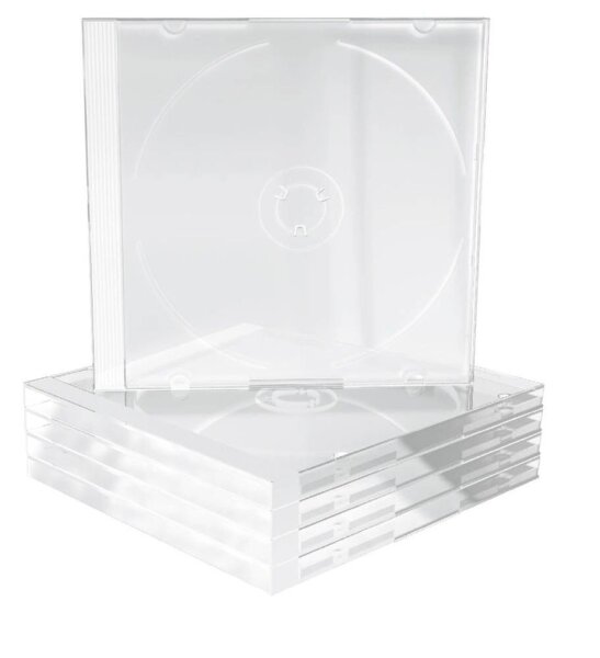 MediaRange 1er CD-/DVD-Hüllen Jewel Cases transparent, 5 St.