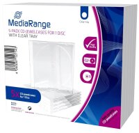 MediaRange 1er CD-/DVD-Hüllen Jewel Cases...