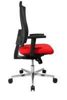 Topstar Bürostuhl Sitness X-Pander Plus, SI959WGT310 Stoff rot, Gestell alu