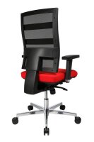 Topstar Bürostuhl Sitness X-Pander Plus, SI959WGT310 Stoff rot, Gestell alu