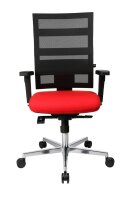 Topstar Bürostuhl Sitness X-Pander Plus, SI959WGT310 Stoff rot, Gestell alu