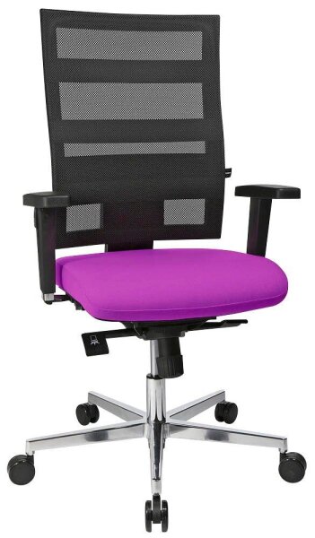 Topstar Bürostuhl Sitness X-Pander Plus, SI959WGT330 Stoff lila, Gestell alu