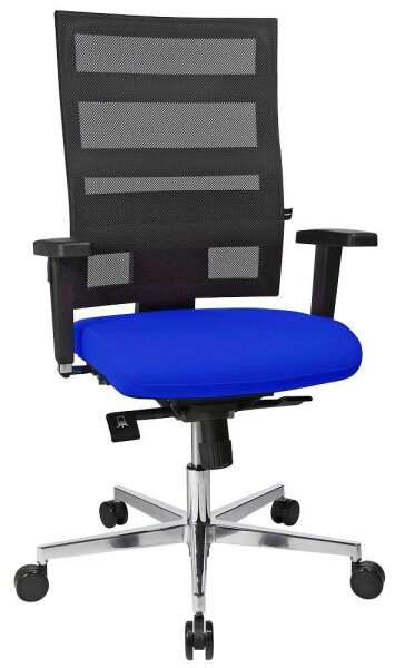 Topstar Bürostuhl Sitness X-Pander Plus, SI959WGT380 Stoff blau, Gestell alu