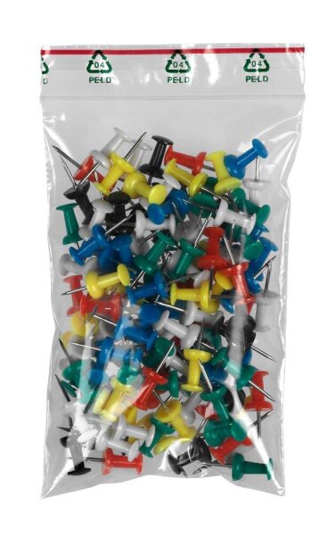 Druckverschlussbeutel 50 µm 8,0 x 12,0 cm, 1.000 St.