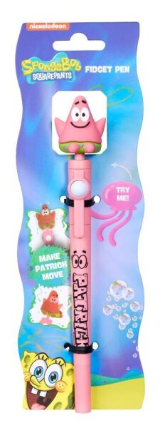 BlueSky Kugelschreiber SpongeBob - Fidget Pen inkl. Sammelfigur pink, Schreibfar