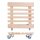 WAGNER® design yourself Pflanzenroller GH 0329 Holz hellbraun quadratisch 38,0 x 38,0 x 10,0 cm, 1 St.