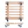 WAGNER® design yourself Pflanzenroller GH 0329 Holz hellbraun quadratisch 38,0 x 38,0 x 10,0 cm, 1 St.