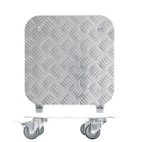 WAGNER® design yourself Pflanzenroller GH 7003 Metall silber quadratisch 29,0 x 29,0 x 7,3 cm, 1 St.